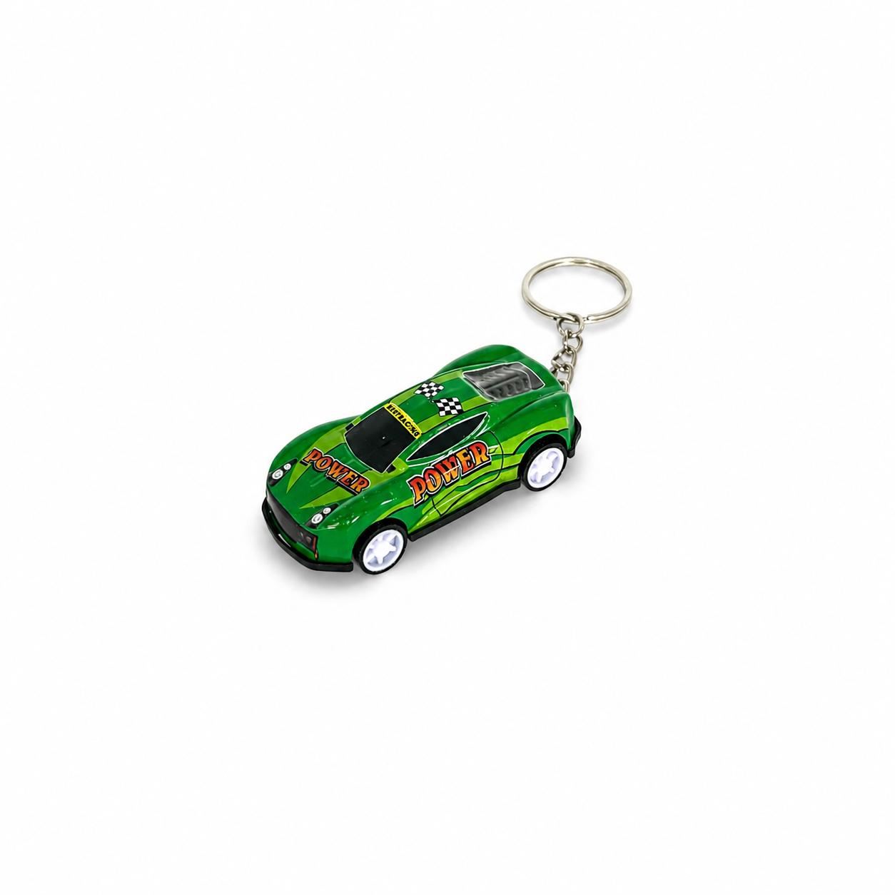 Dark Green Racing Car Keychain