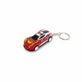 Red And White Racing Car Keychain