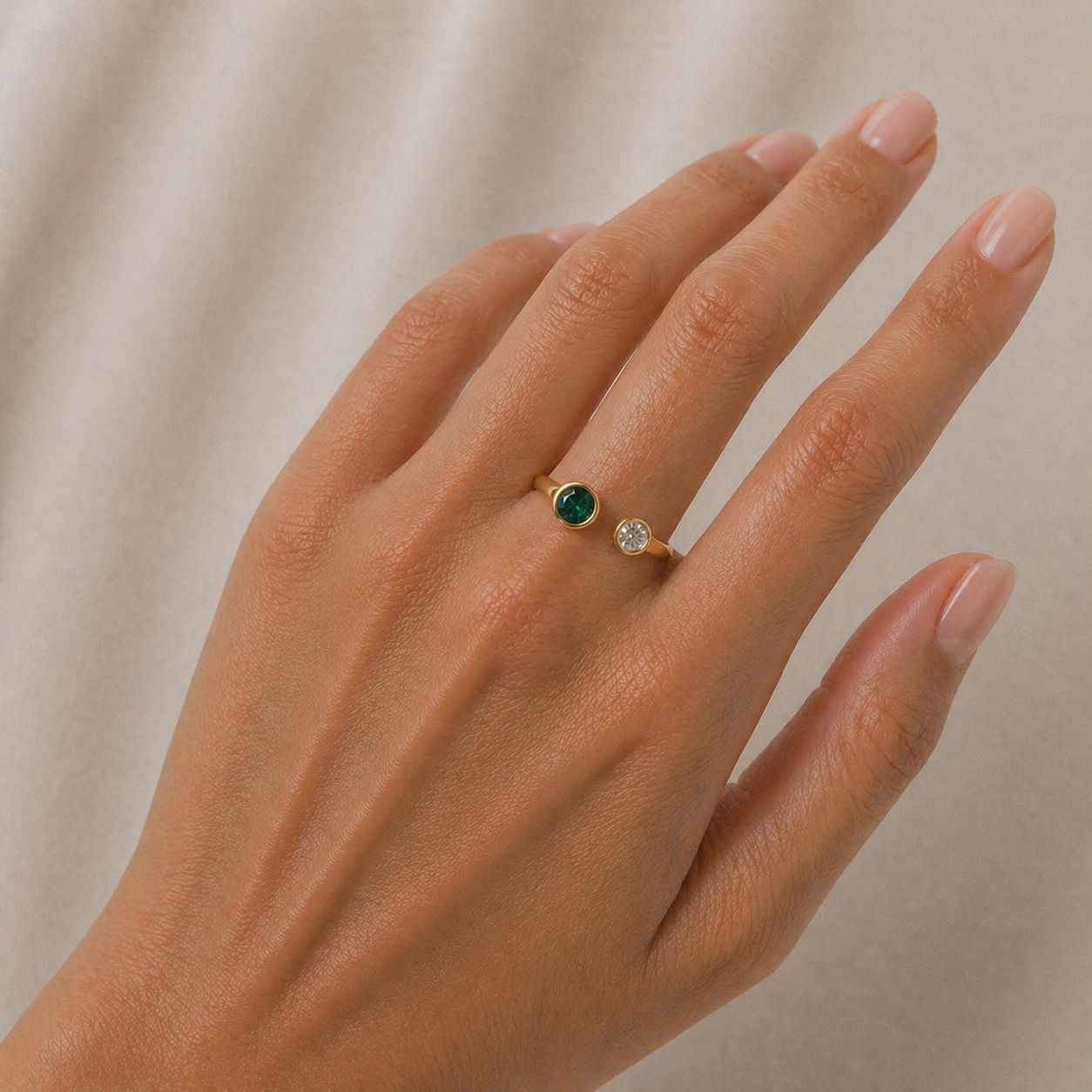 Ariel Stacy Gold Ring (Adjustable size)