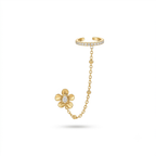Single Flower Earcuff (Pair)