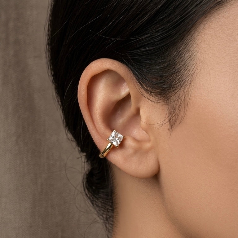 Single Stone Earcuff
