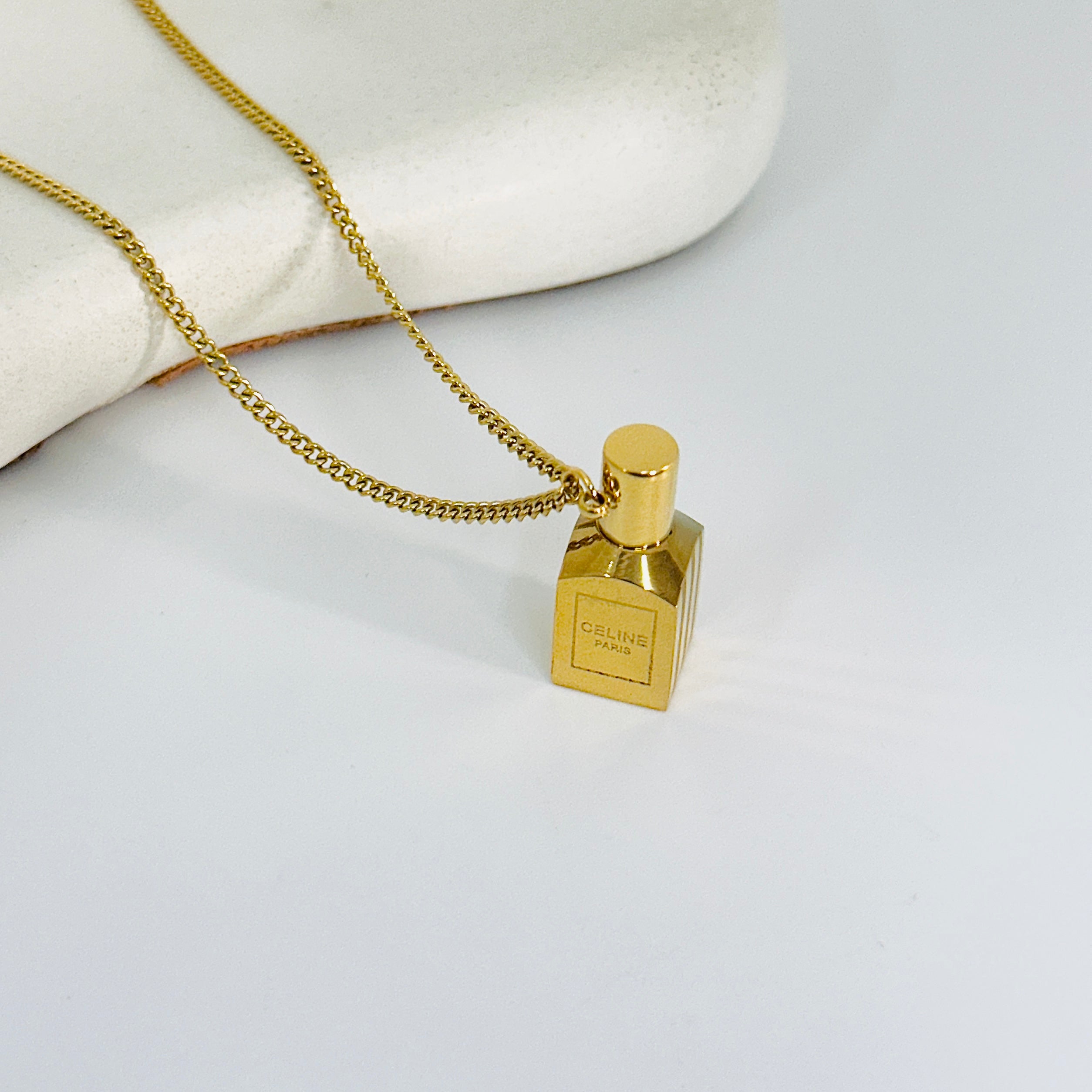 ‘Perfume Lover’ Gold Necklace