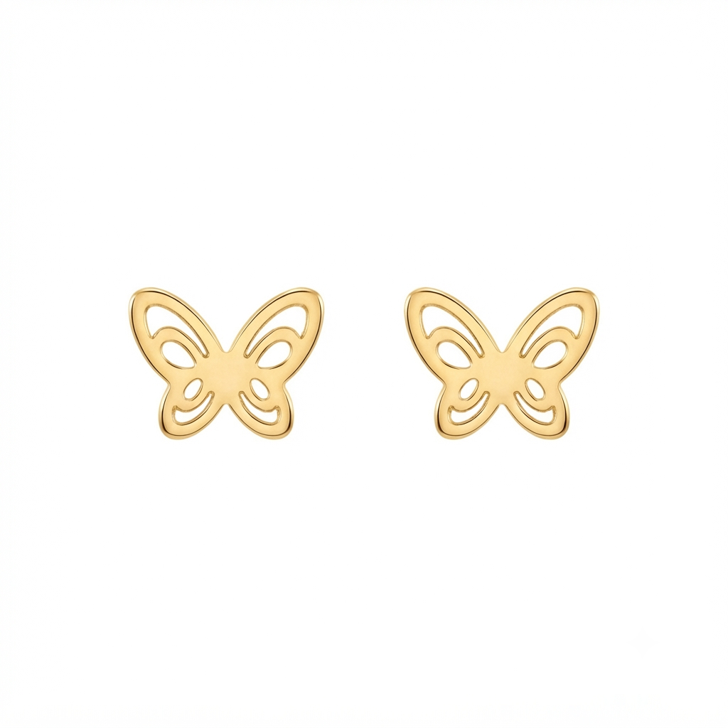 Scribble Layered Stud Earrings