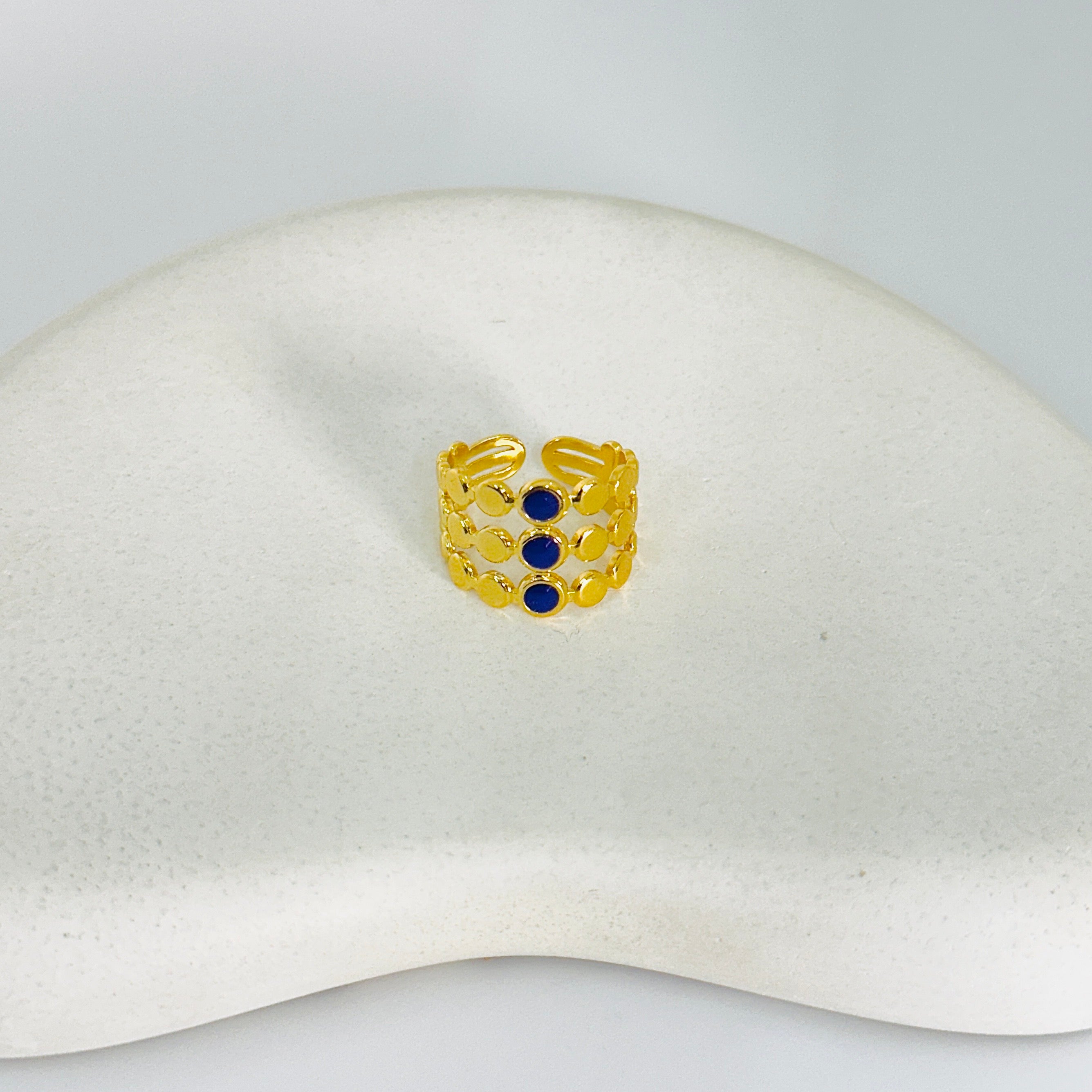 Iris Gold Ring (Adjustable size)