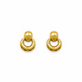 Hoop Drop Gold Earrings