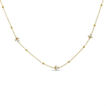 White Tiny Tulip Necklace