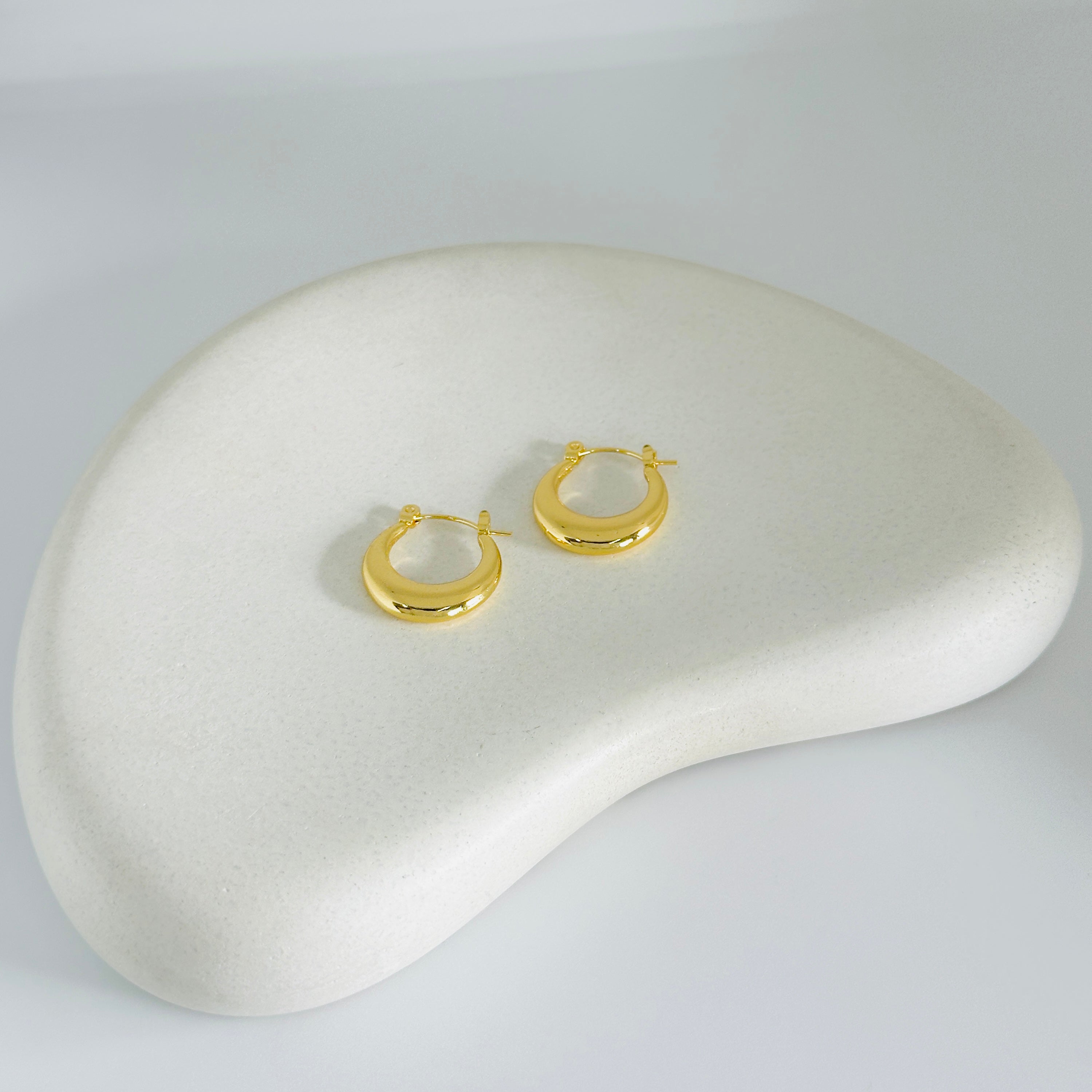 Lux Gold Hoop Earrings