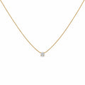 Solitaire Diamond Gold Necklace