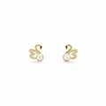 Pearl Stone Gold Earrings