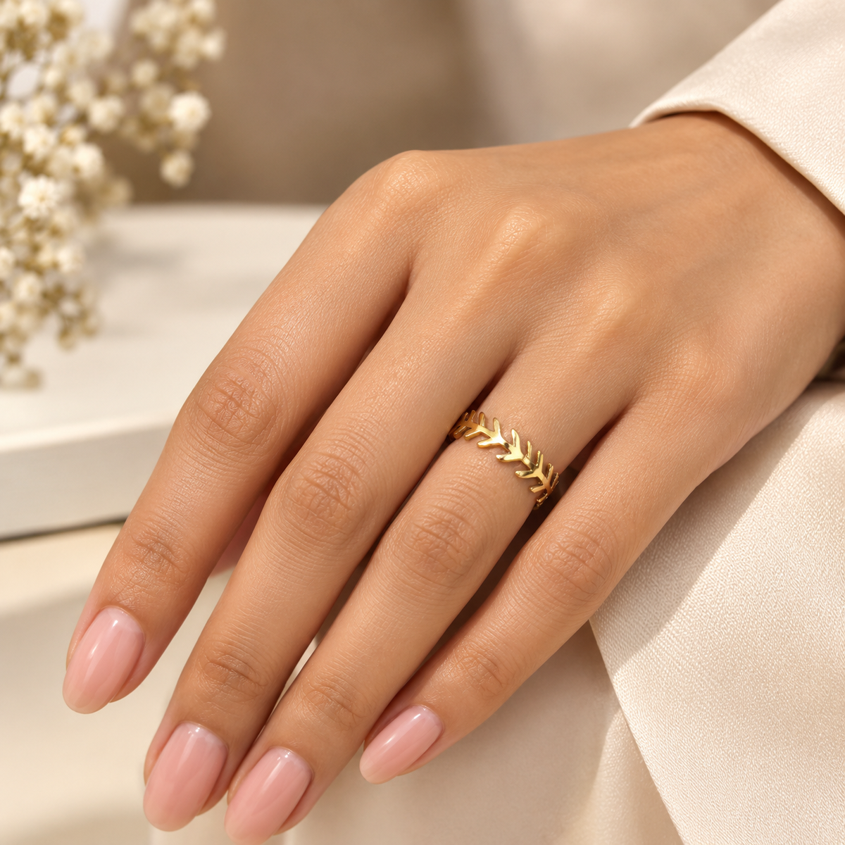 Leaf Ring (Adjustable Size)