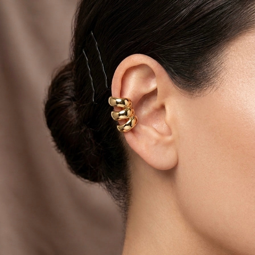 Puffy Layered Earcuff