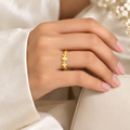 Textured  Ring (Adjustable Size)