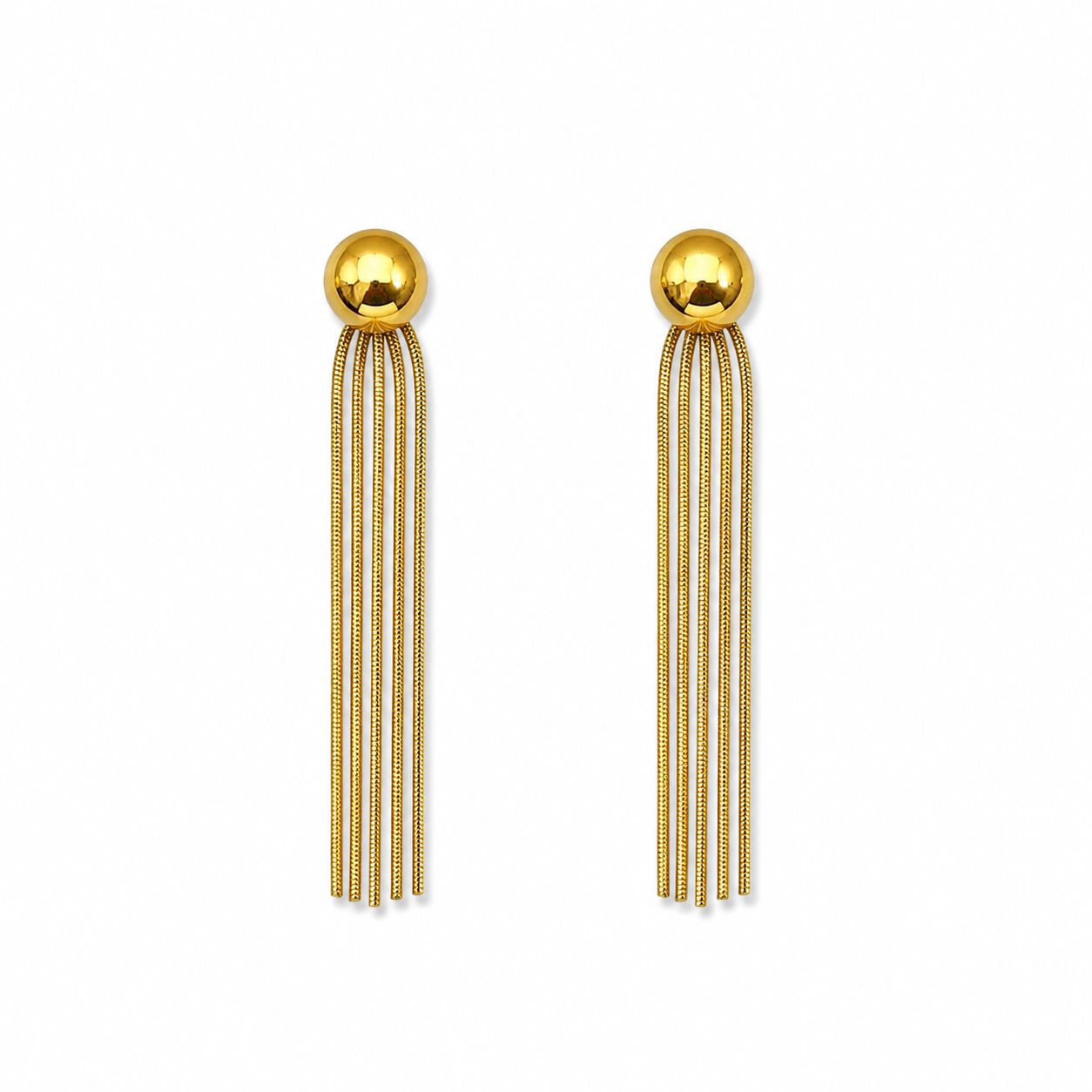 hanging Gold Earrings