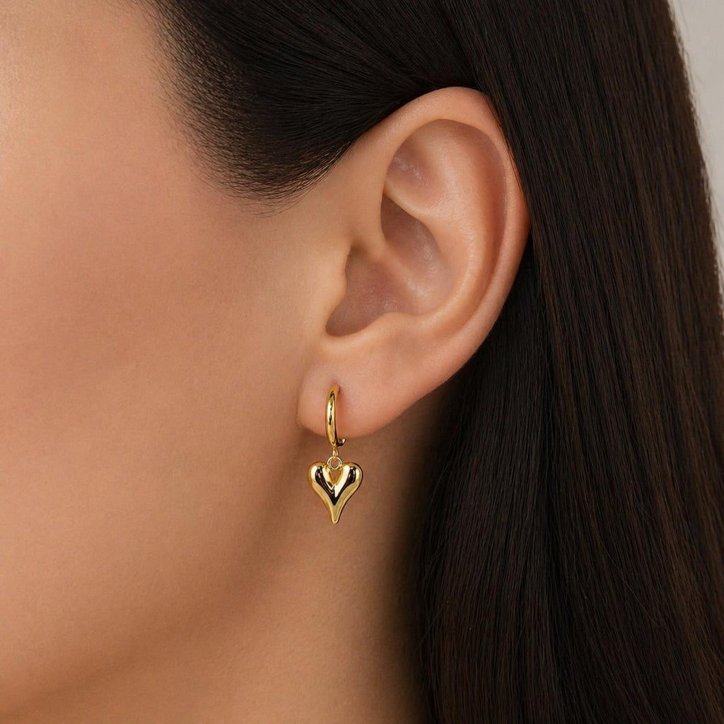 Heart Gold Earrings