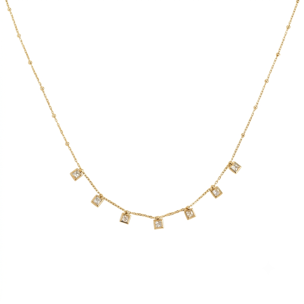 White Stone Necklace
