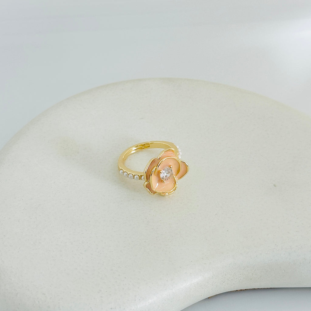 Rose Stacy Gold Ring (Adjustable size)