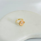 Rose Stacy Gold Ring (Adjustable size)