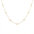 Daisy & Square Necklace