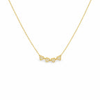 Stone Flower Gold Necklace