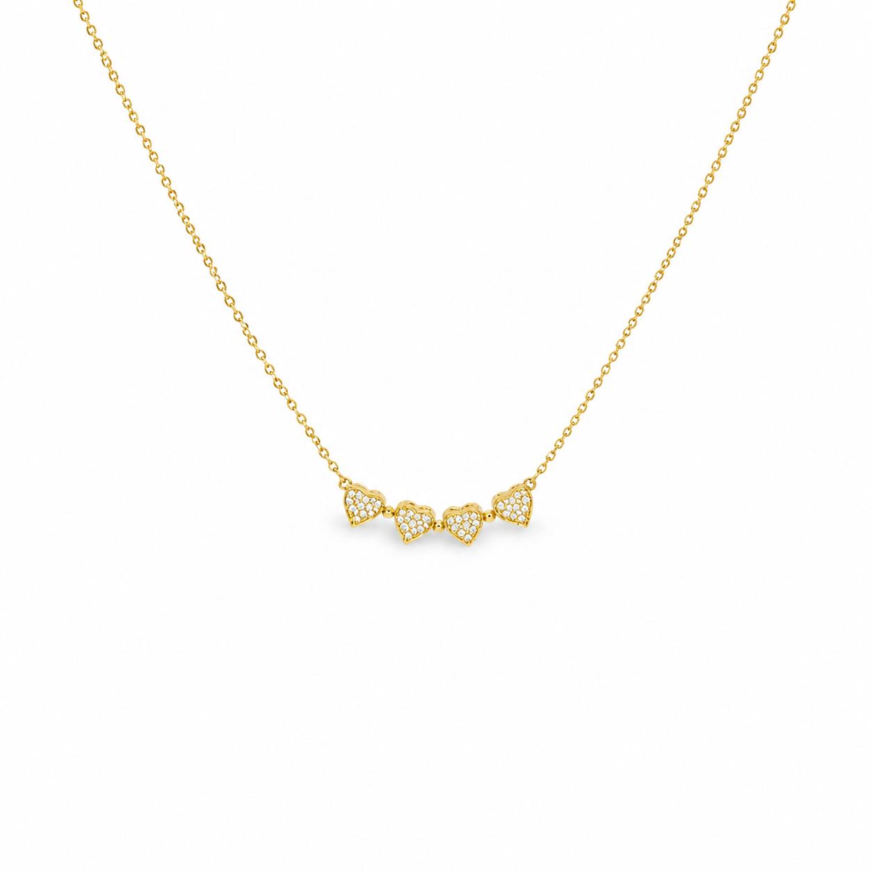 Stone Flower Gold Necklace