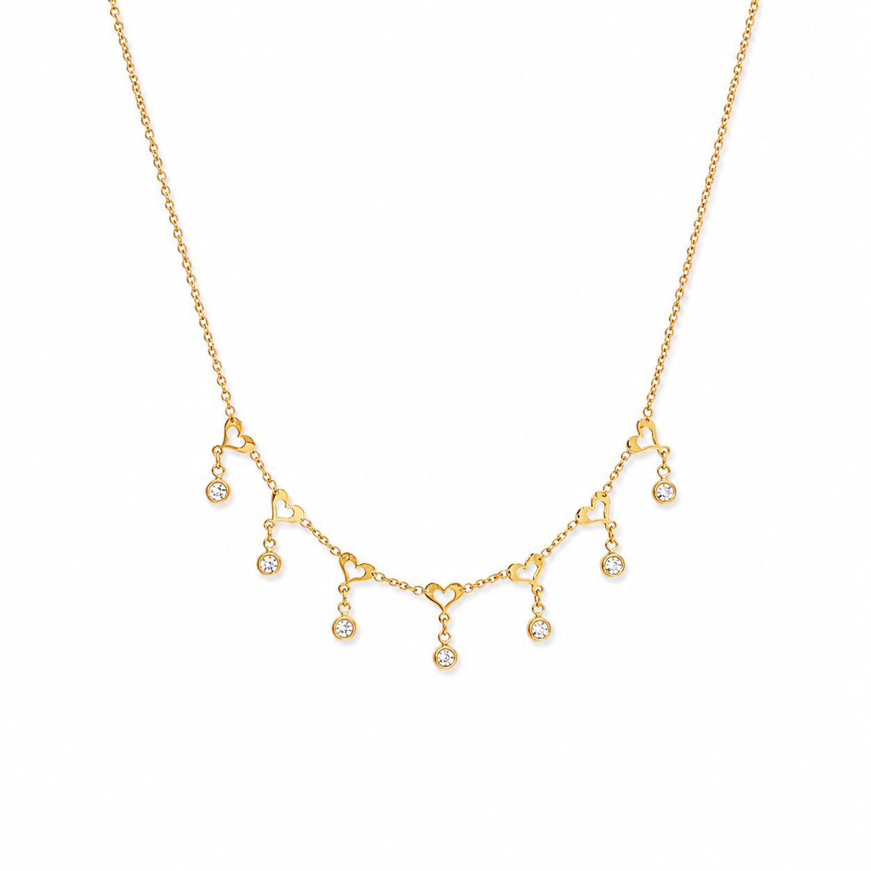 Heart Stone Gold Necklace