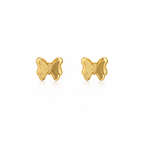 Layered Butterfly Stud Earrings