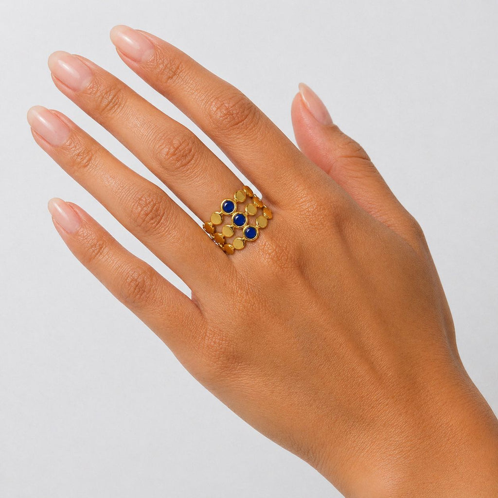 Iris Gold Ring (Adjustable size)