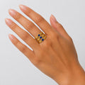 Iris Gold Ring (Adjustable size)