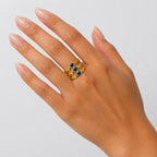 Iris Gold Ring (Adjustable size)