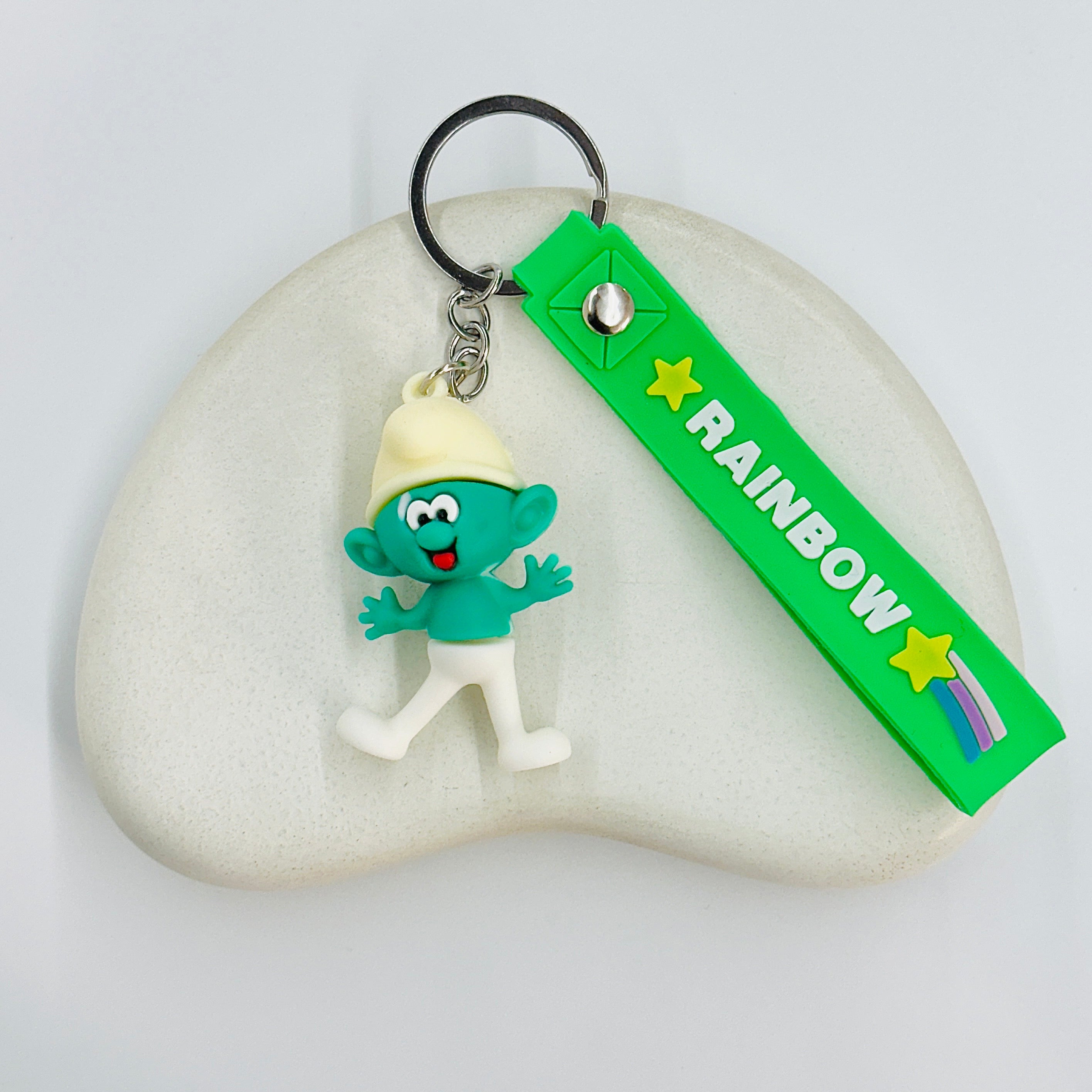 Green Smurfs XL Keychain