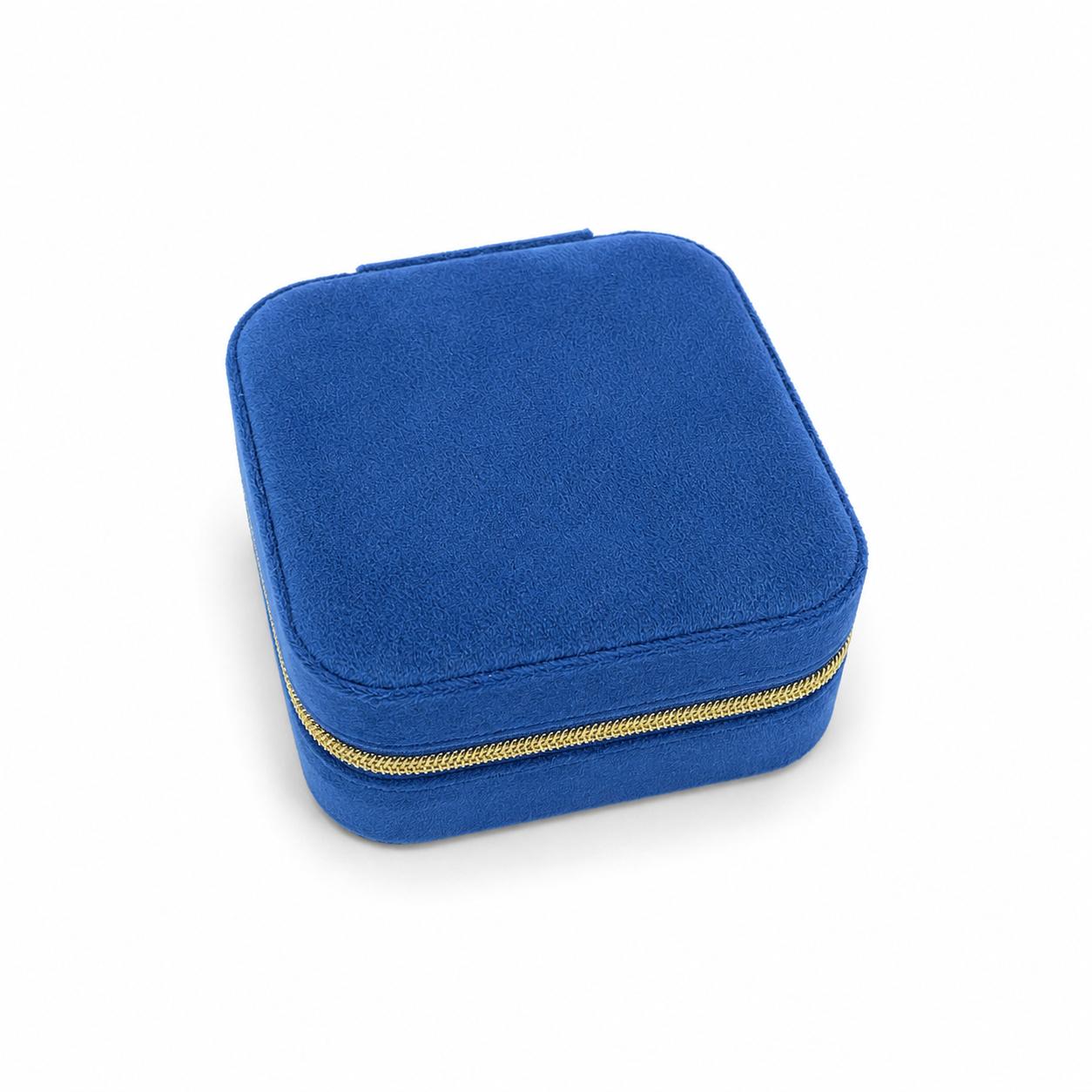 Blue Velvet Jewellery Box