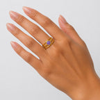 Violet Gold Ring (Adjustable size)