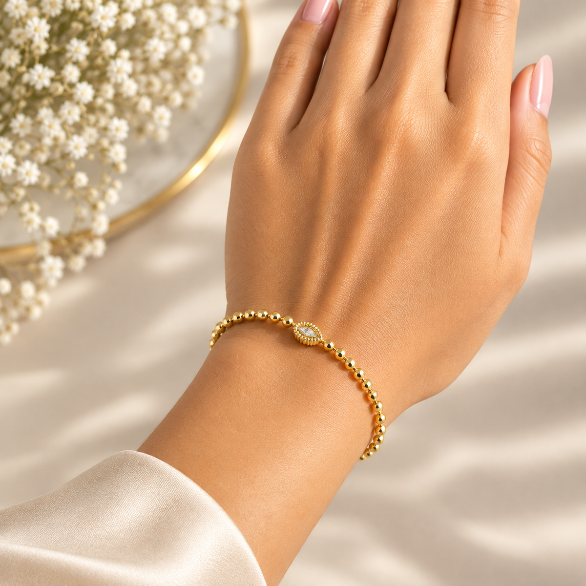 Dewdrop Gold Bracelet