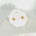 Tree Of Life Gold Stud Earrings