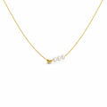 Heart Pearl Gold Necklace