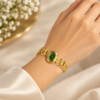 Emerald Oval Dial Watch