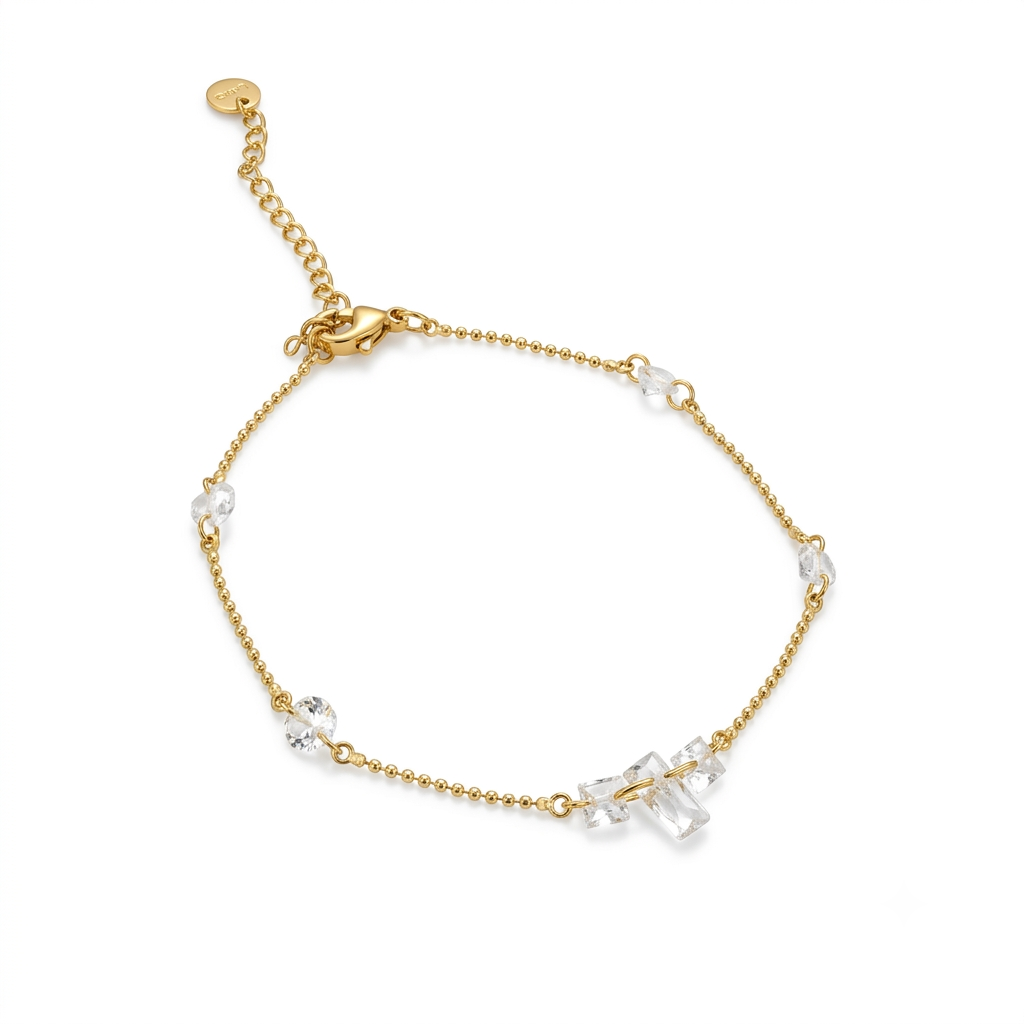 White Stone Bracelet