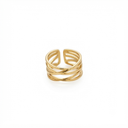 Layered Cross Ring (Adjustable Size)