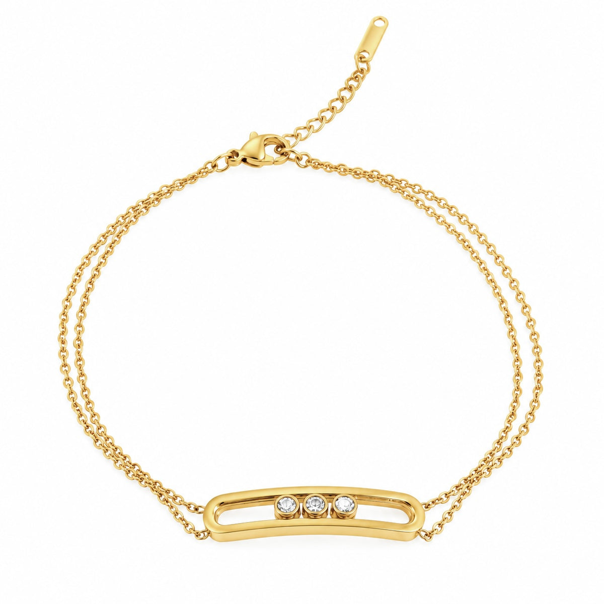 Messikka Move Stone Anklets (Pair)