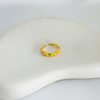 Yellow Stacy Gold Ring (Adjustable size)