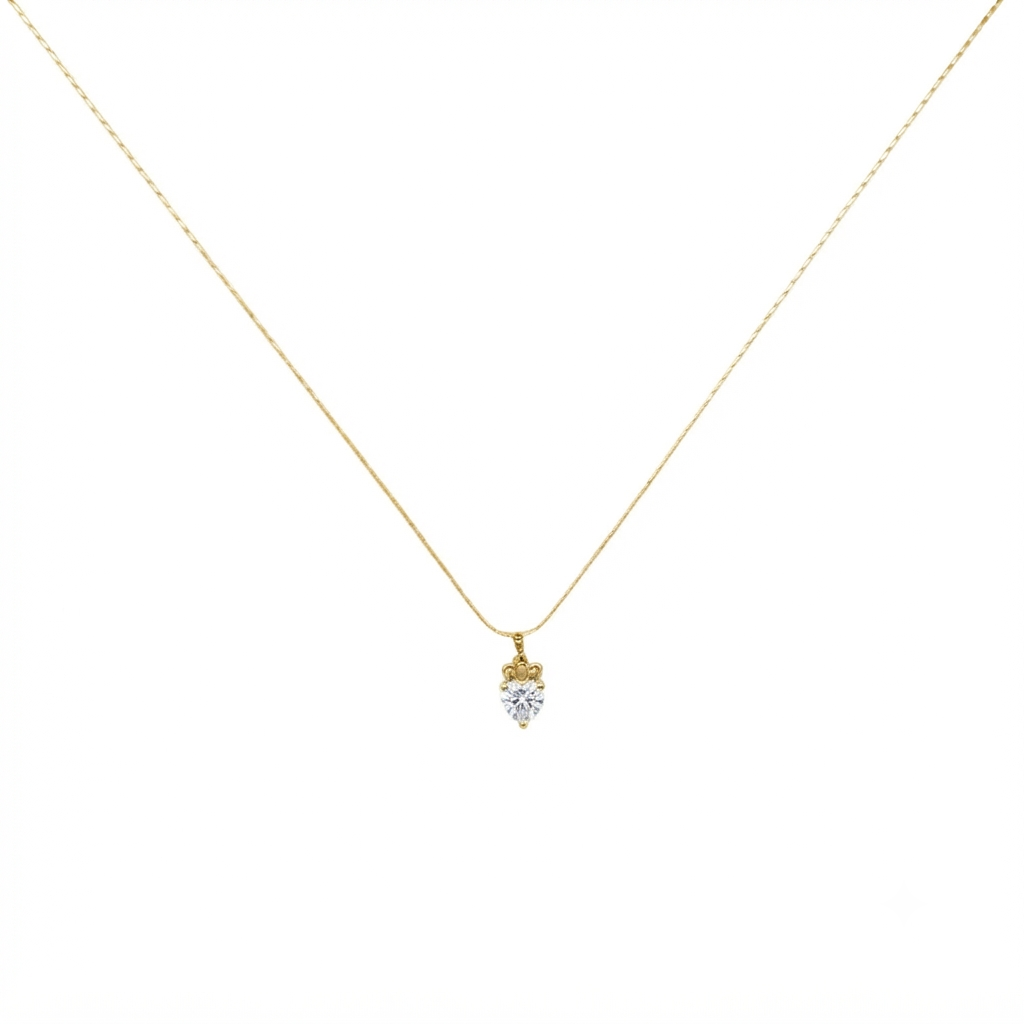 Solitaire Royal Heart Necklace