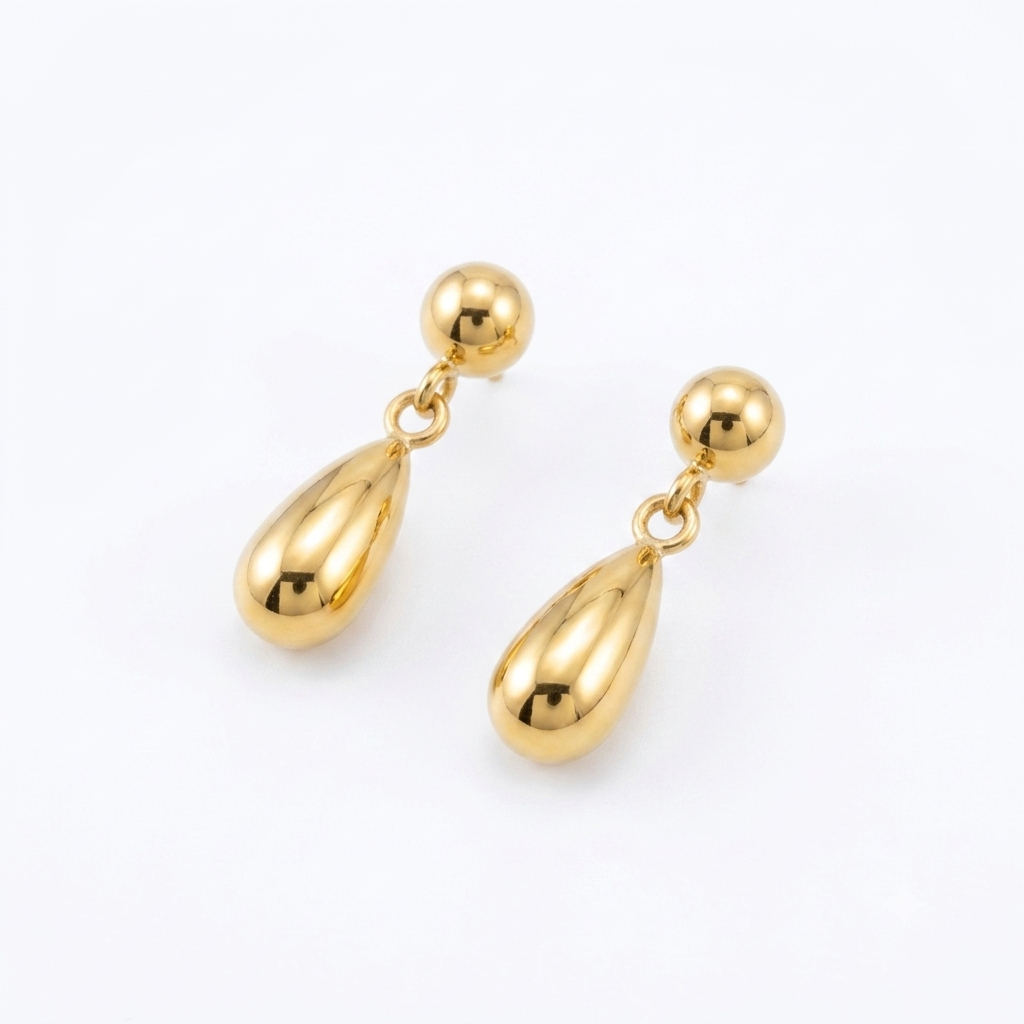 Polished Raindrop Earrings
