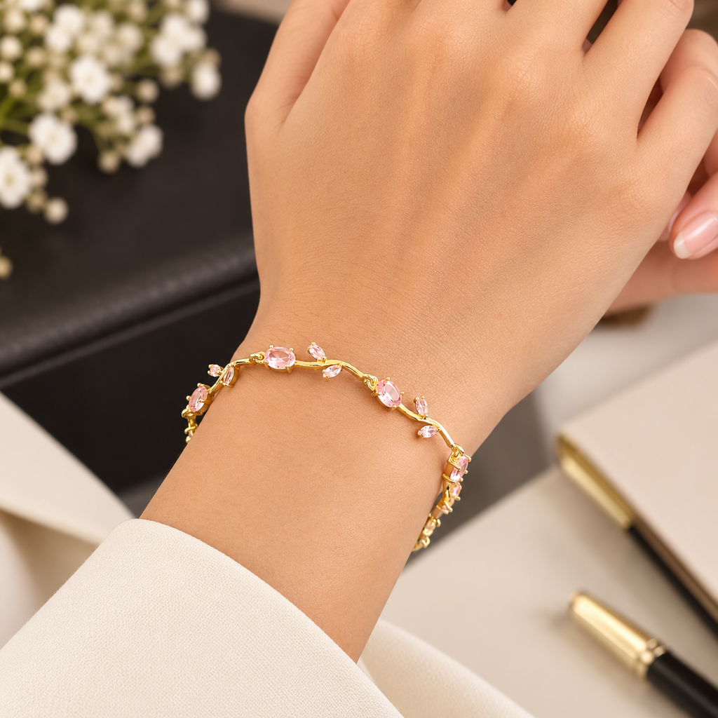Pink Tulip Bracelet