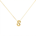 Puffy ‘S’ Letter Necklace