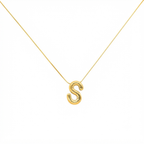Puffy Letter S Necklace