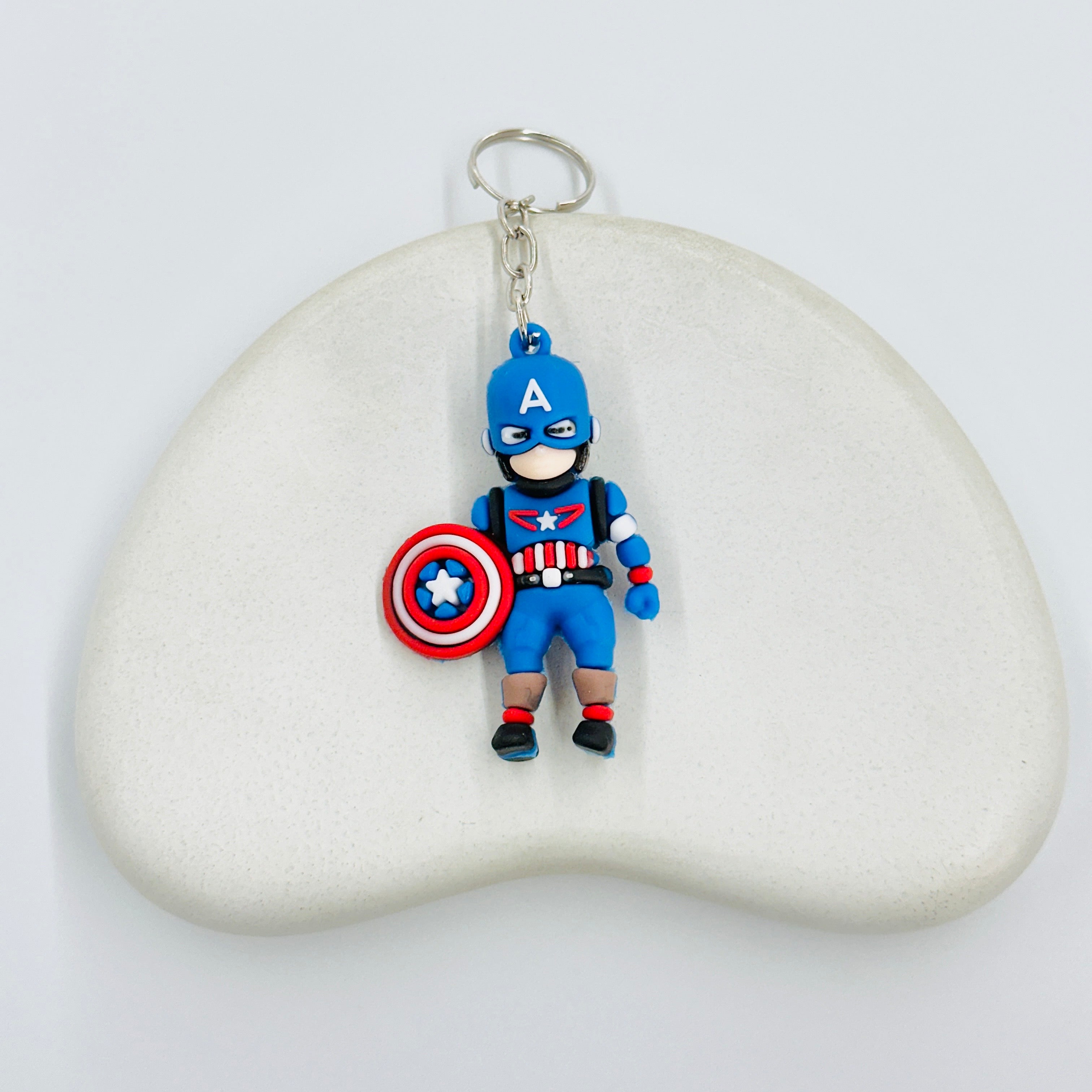 Captain America Large Keychain