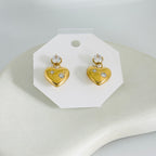 Heart Elegance Gold Earrings