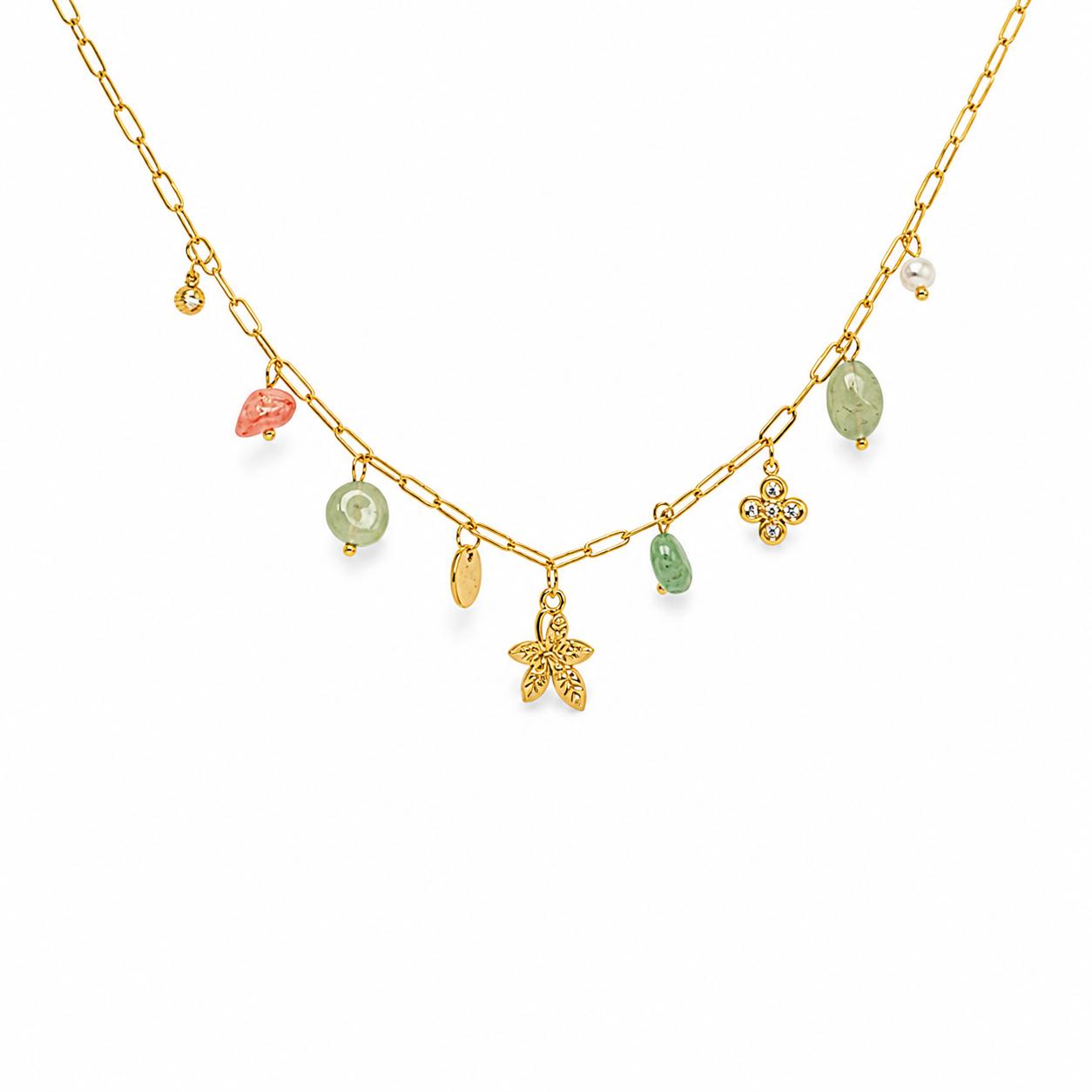 Autumn Charm Gold Necklace