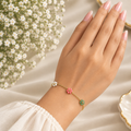 Multicolour Daisy Gold Bracelet