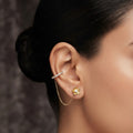 Single Flower Earcuff (Pair)